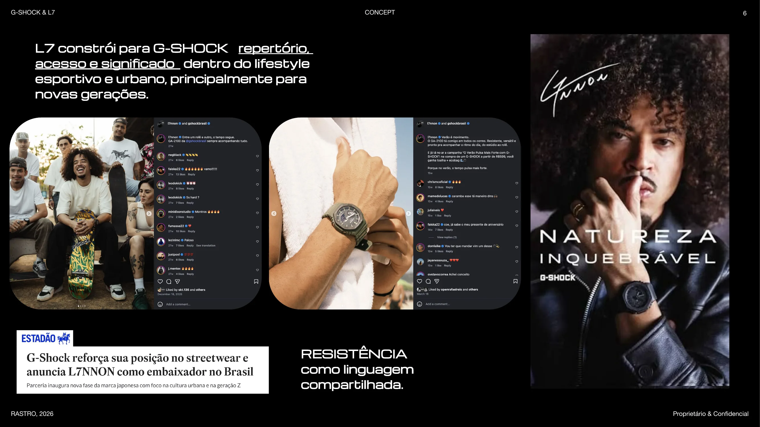 L7 constrói para G-SHOCK repertório, acesso e significado